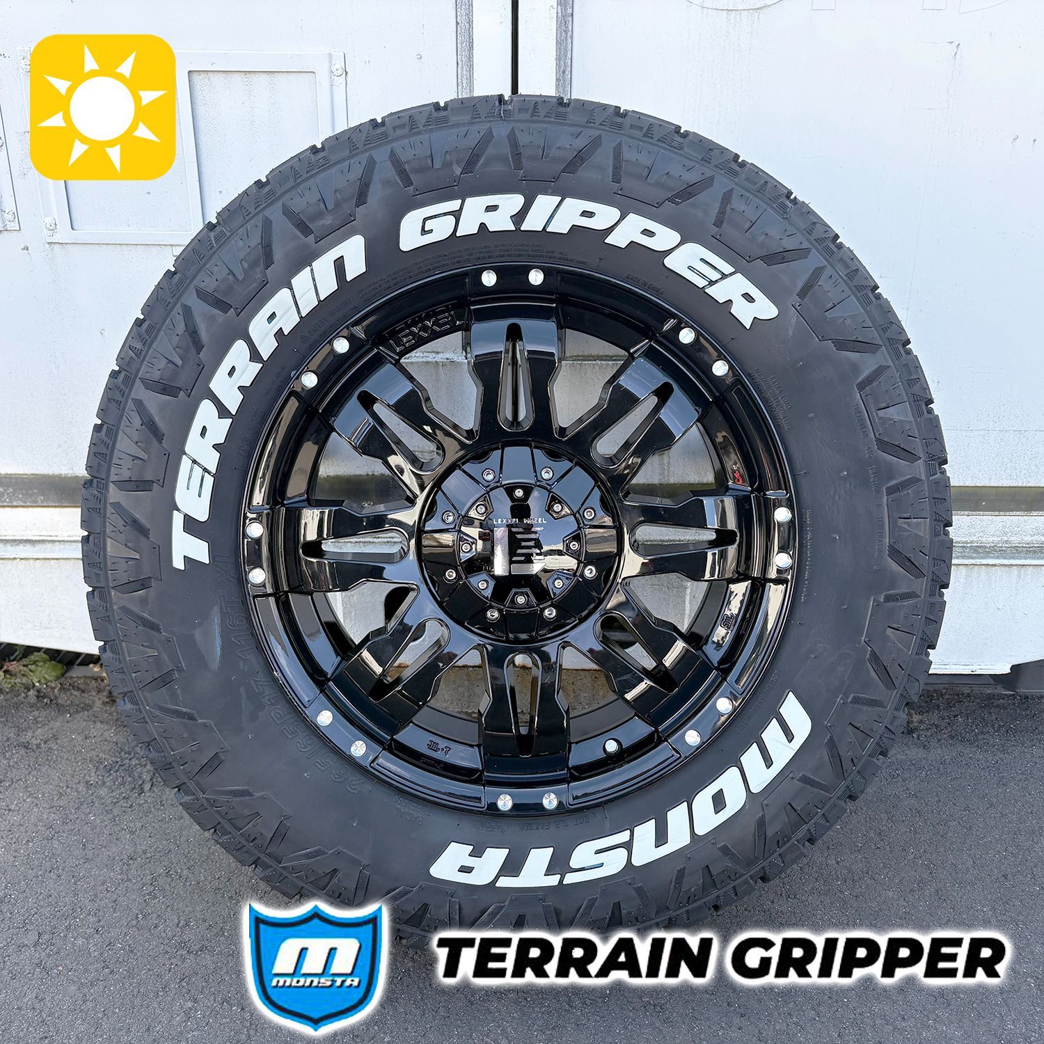 4本セット 150プラド ハイラックス サーフ H3 パジェロ等 17インチ LEXXEL Balano バレーノ MONSTA MUDWARRIOR 265|65R17 265|70R17