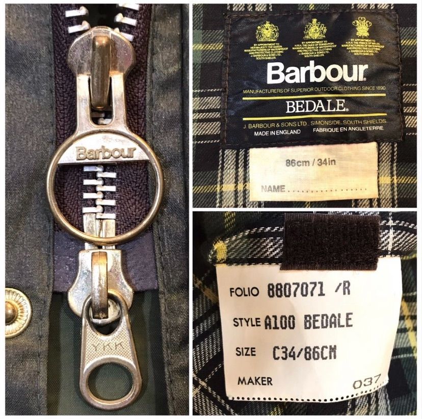 4つポケ 80s 旧3クラウン サイズ34 Barbour Bedale - メルカリ