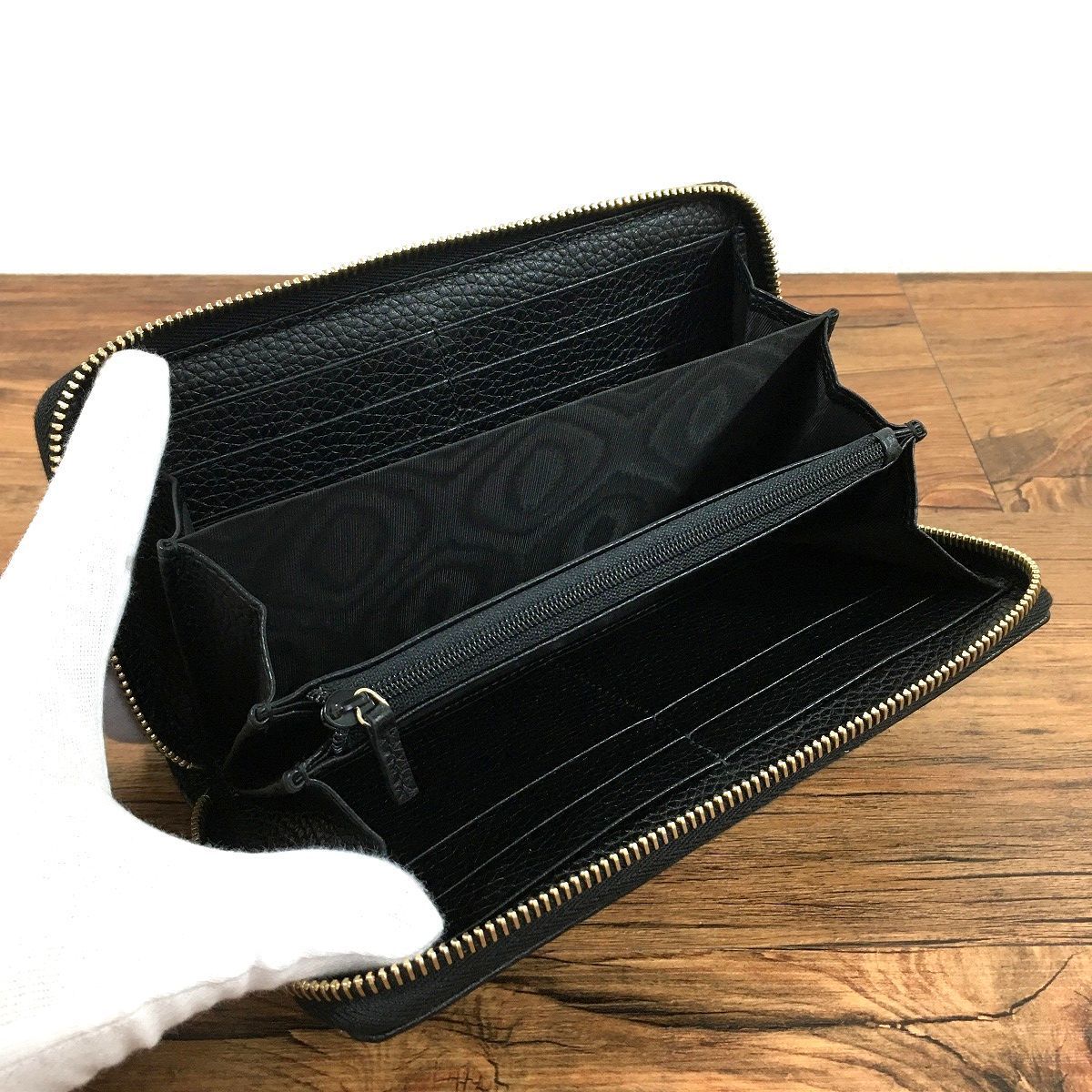 未使用品 GUCCI ジップウォレット 598187 黒 291 - メルカリShops