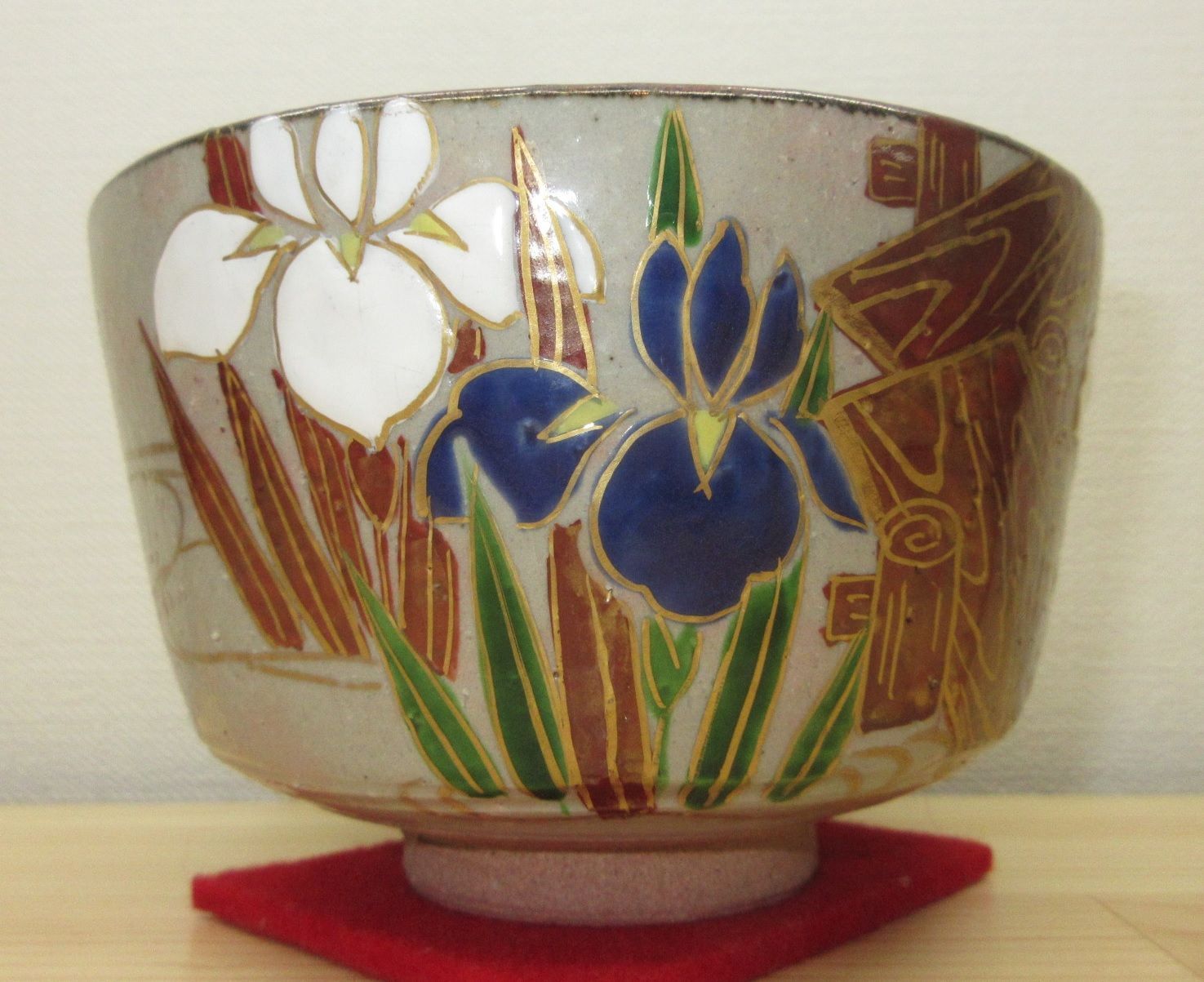 逢絢亭・新品】茶道具 茶碗 京焼 乾山 八ッ橋 壱休窯 共箱入り