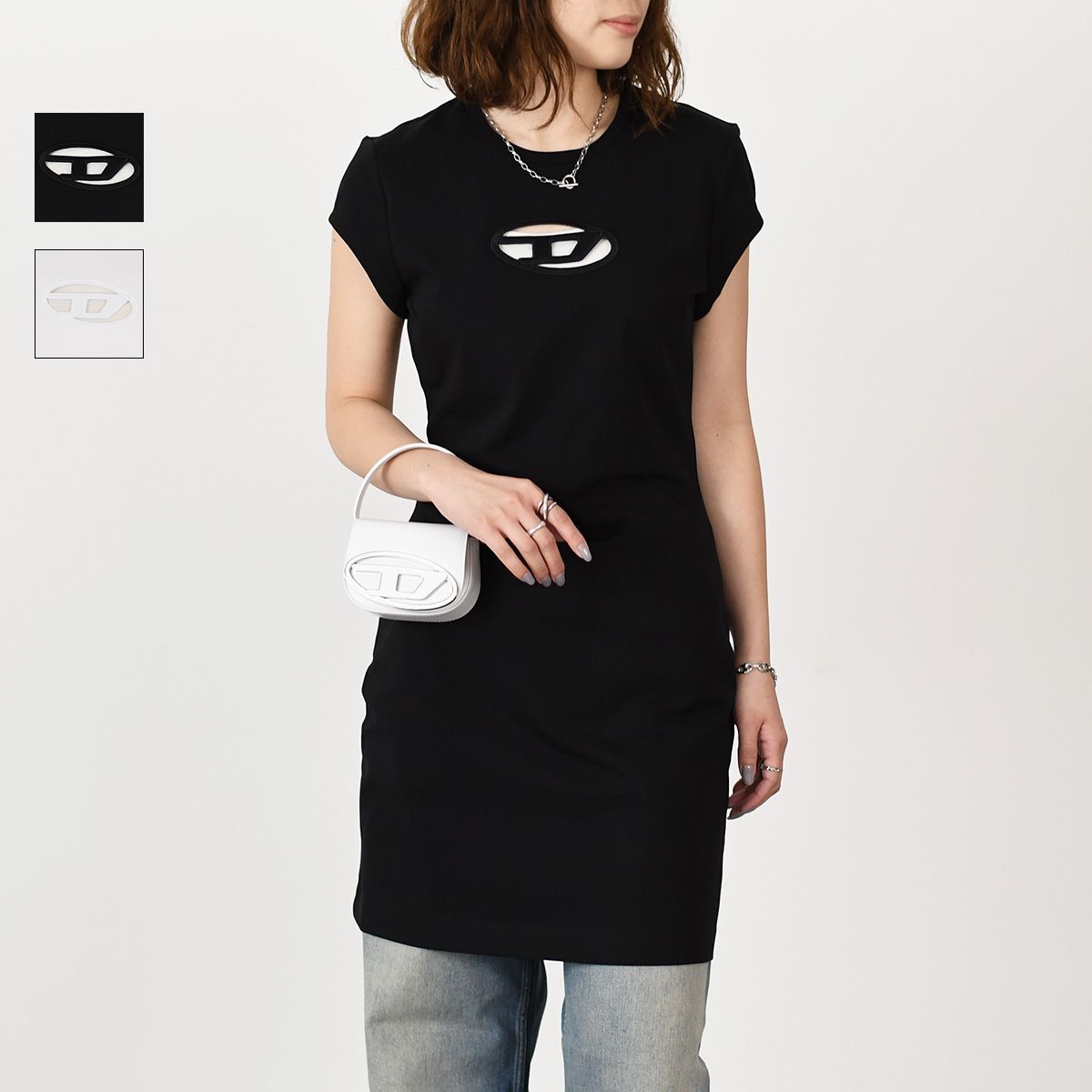 DIESEL ディーゼル ワンピース トップス D-ANGIEL コットン