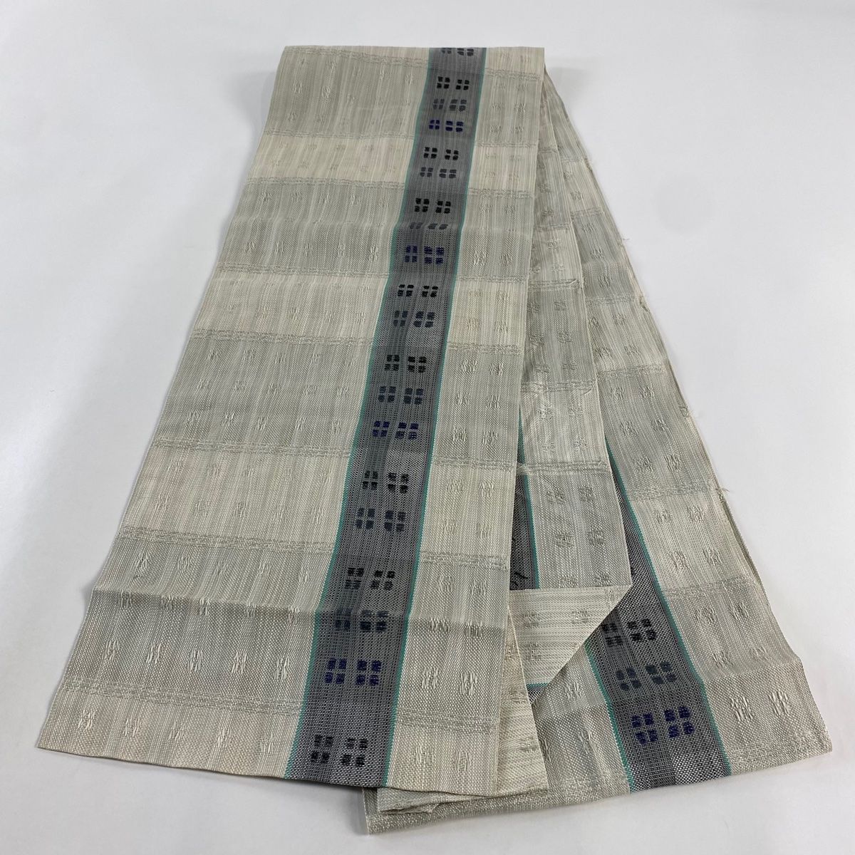 専用帯2005 ●高級 麻 落款 作家物 夏帯 松葉仕立て 名古屋帯 名古屋帯 名品 落款 証紙 夏帯 八寸名古屋帯 松葉仕立て から