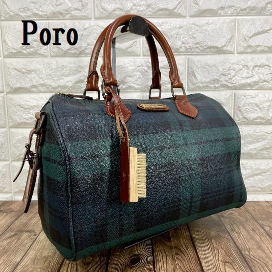 ✨状態良✨ ポロ ラルフローレン ボストンバッグ 付属品完備 タータンチェック ポロ ラルフローレン POLO RALPH LAUREN ボストンバッグ チェック