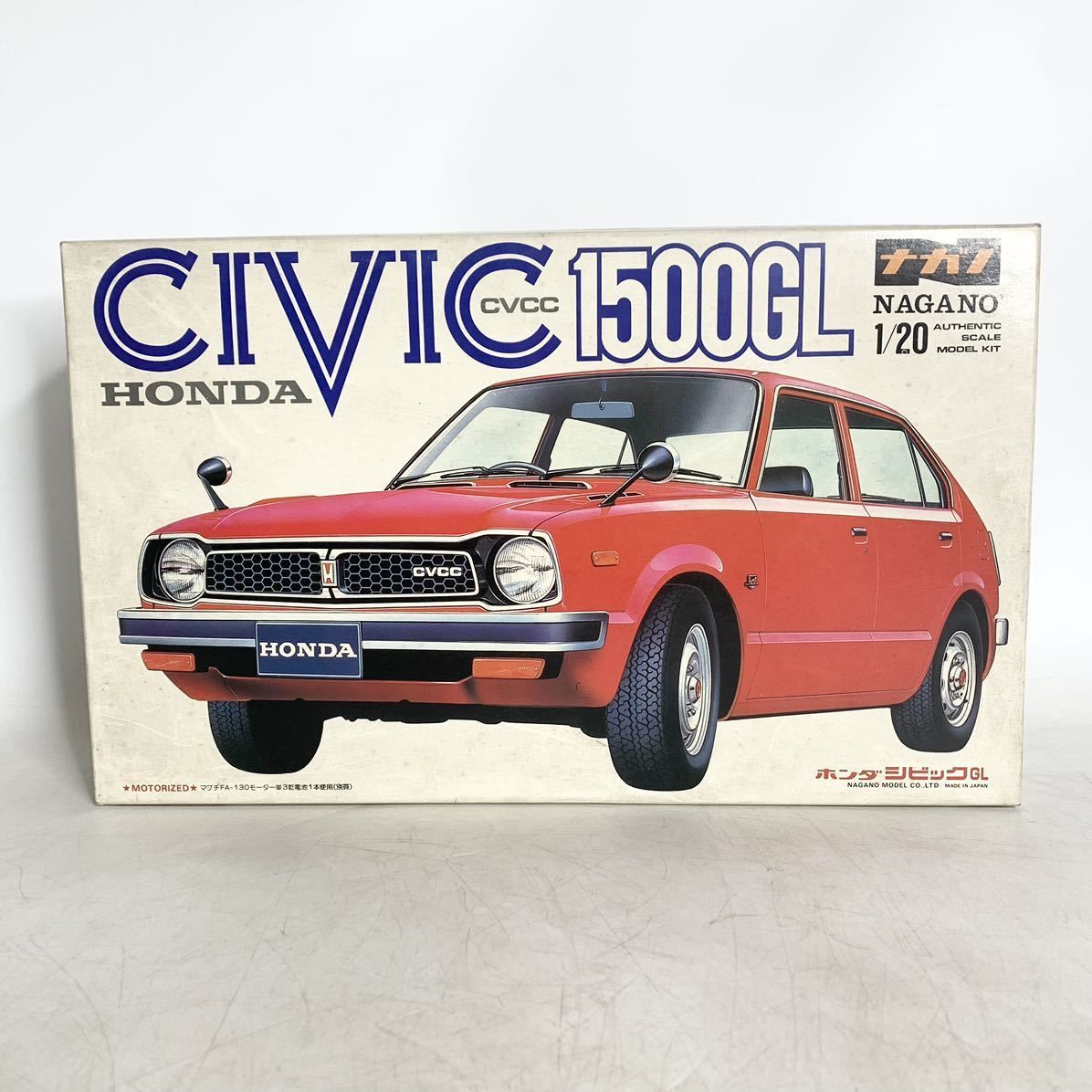 未組立 ナガノ 1/20 ホンダ シビック GL HONDA civic CVCC 1500GL モーターライズ プラモデル NAGANO 3006  - メルカリ