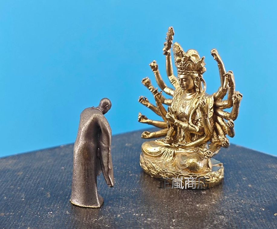 銅 細工 仏教美術 玄奘参詣準提菩薩仏像 禅意茶道 置物 装飾品 工芸品 置物 銅 細工 仏教美術 玄奘参詣準提菩薩仏像 禅意茶道 置物 装飾品 工芸品