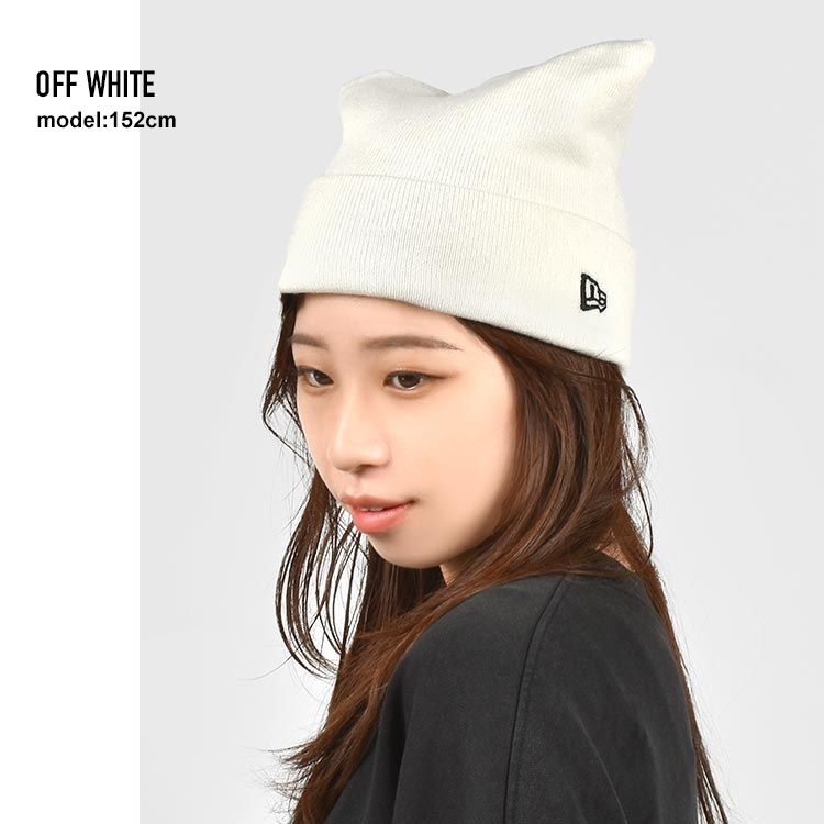 大人気新品 ニット帽 ニューエラ レディース スクエア ネコ耳 NEWERA 猫耳 キャップ