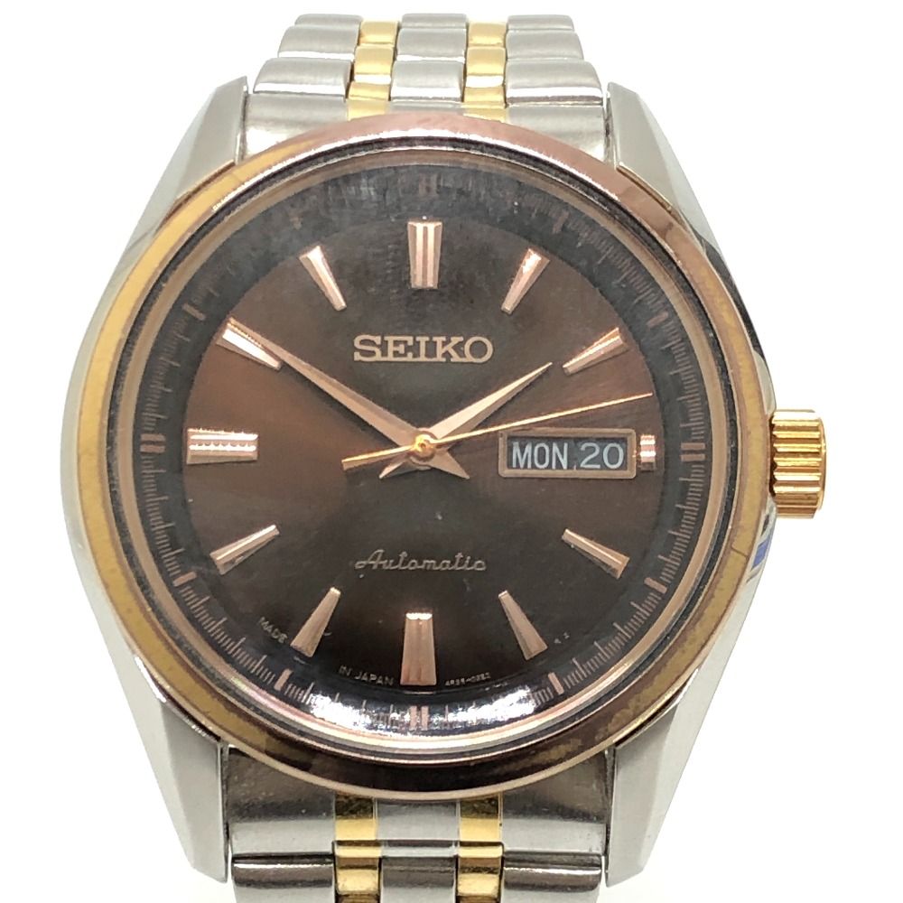SEIKO セイコー 腕時計 プレザージュ 4R36-03H0 SS/GP シルバー - メルカリ 