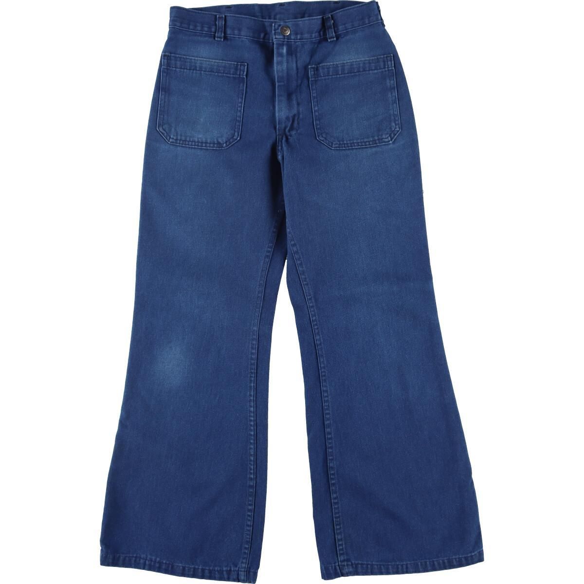 古着 80年代 U.S.NAVY navdungaree デニムセーラーパンツ USA製 メンズ 