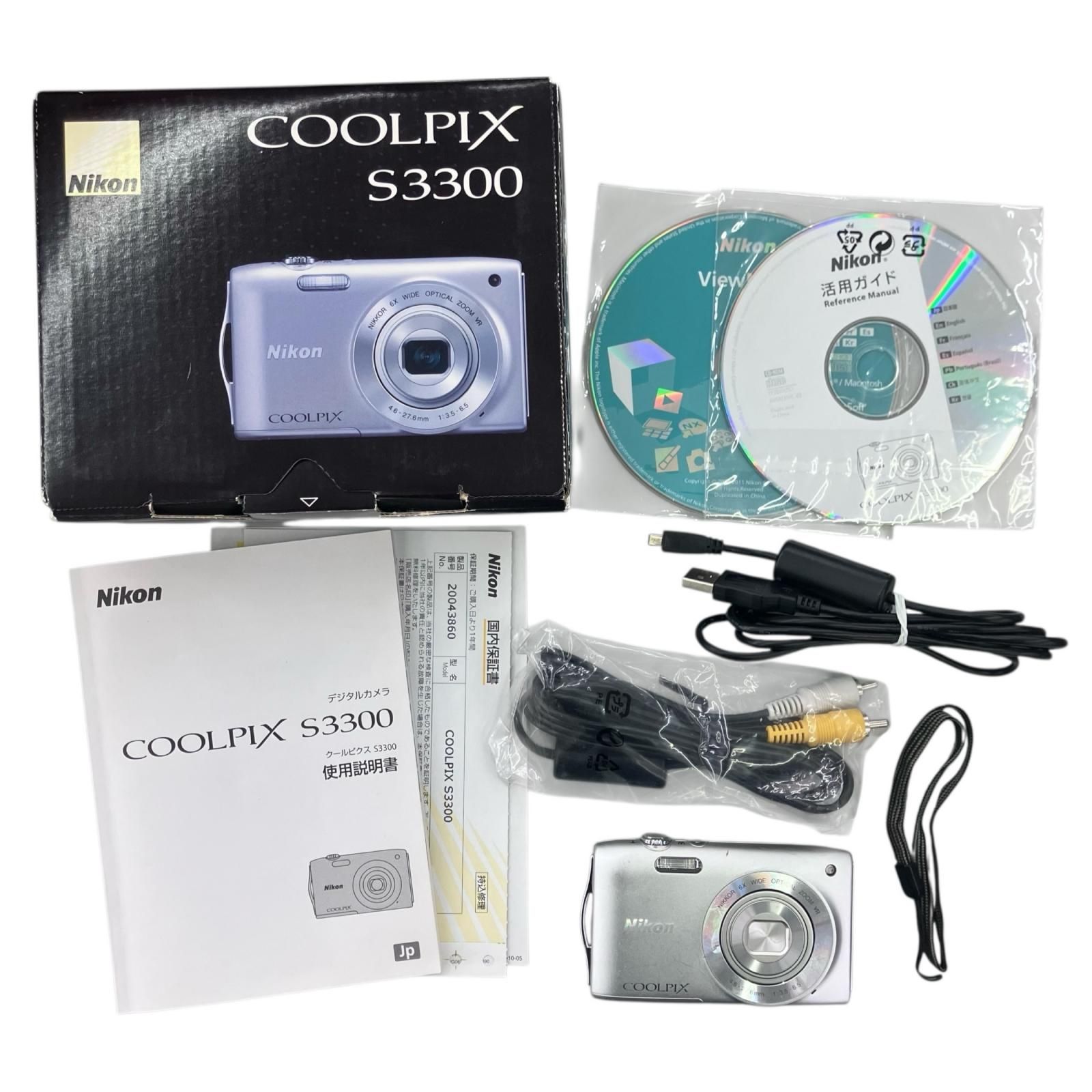 186000 ジャンク品 Nikon デジタルカメラ COOLPIX S3300