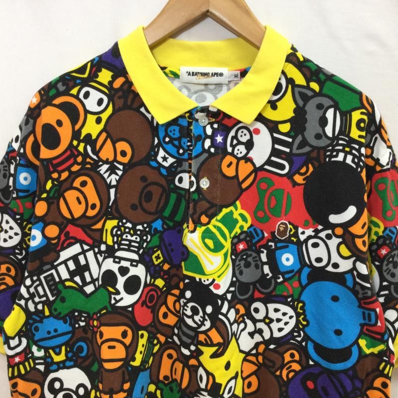 A BATHING APE アベイシングエイプ ポロシャツ 半袖 BAPE マイロ