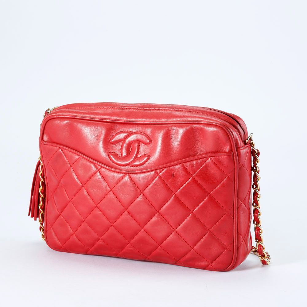 保存袋付き】シャネル CHANEL タッセル付き マトラッセチェーン 