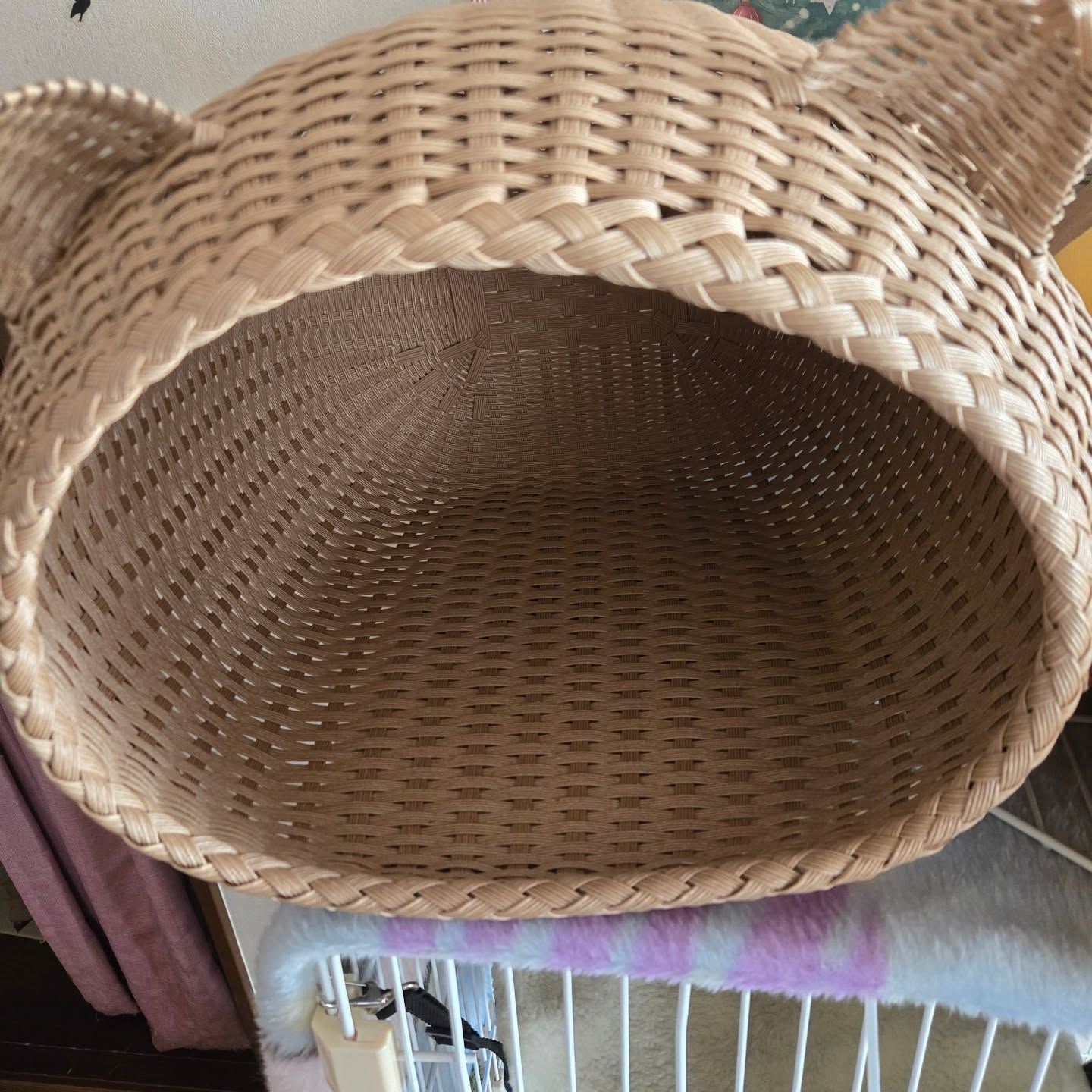 残り1つ クラフトバンドで作った猫用ベッド