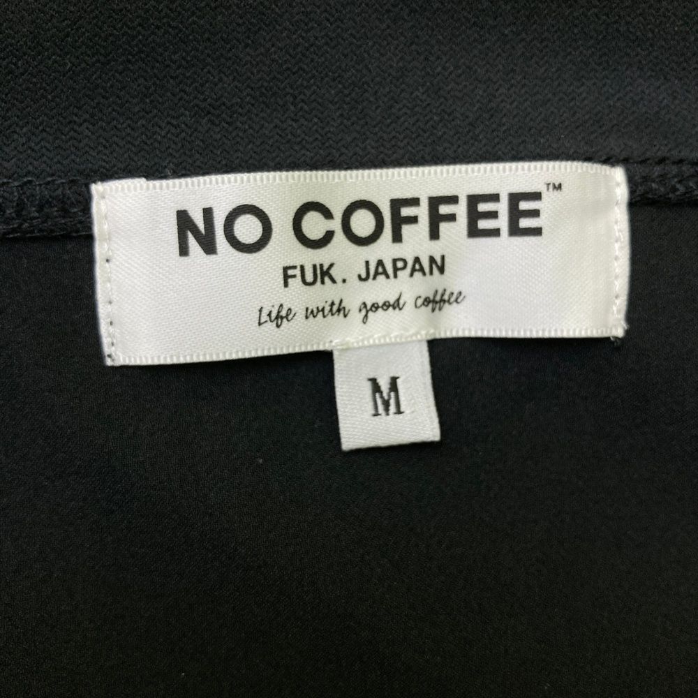 サイズ：M NO COFFEE ノーコーヒー ×CLUBHAUS ハーフジップ 長袖ブルゾン  ブラック系 [240101480504] ゴルフウェア メンズ ストスト NO COFFEE ノーコーヒー ×CLUBHAUS ハーフジップ 長袖ブルゾン