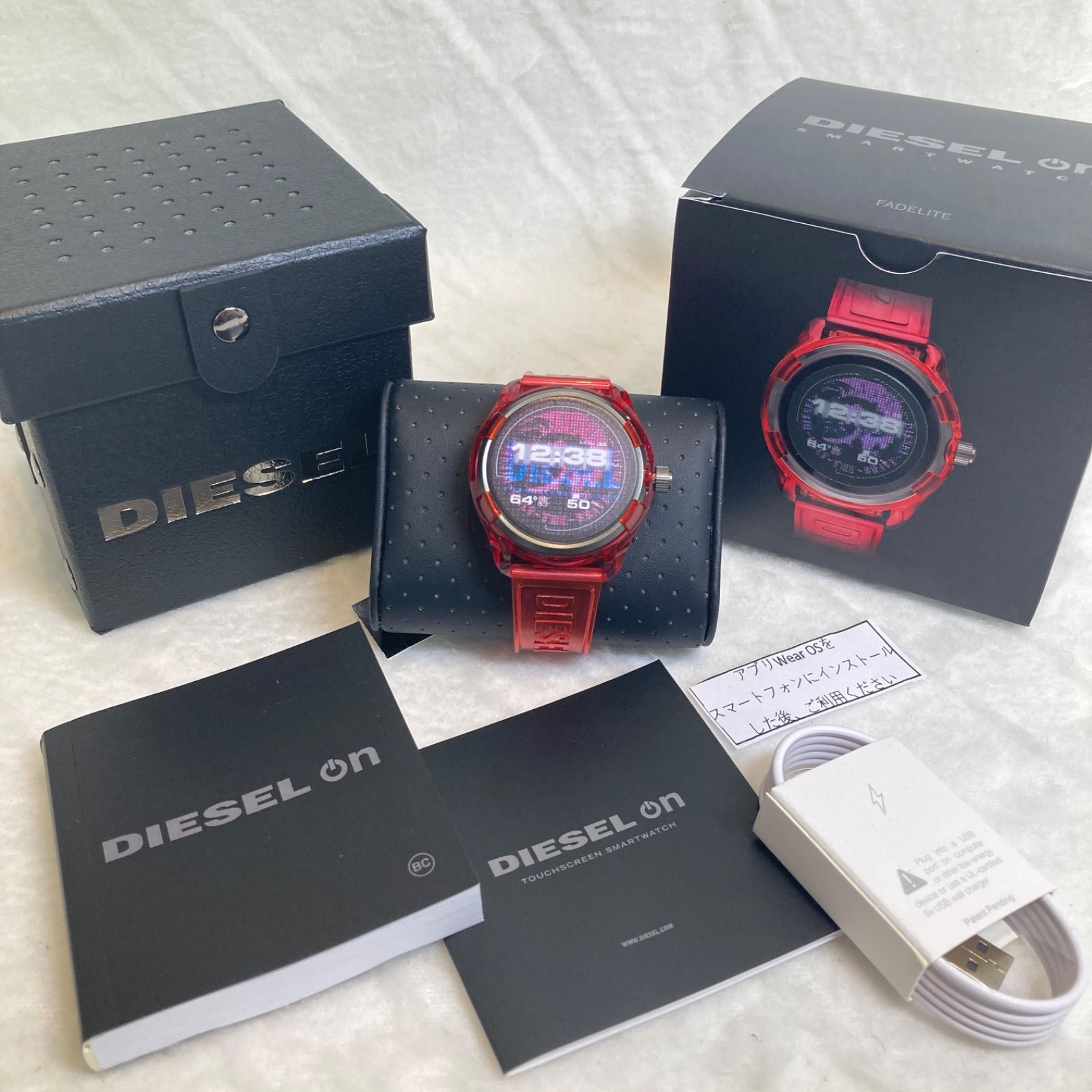 DIESEL ON ディーゼル オン DZT2019 クリア❤️ レッド♥