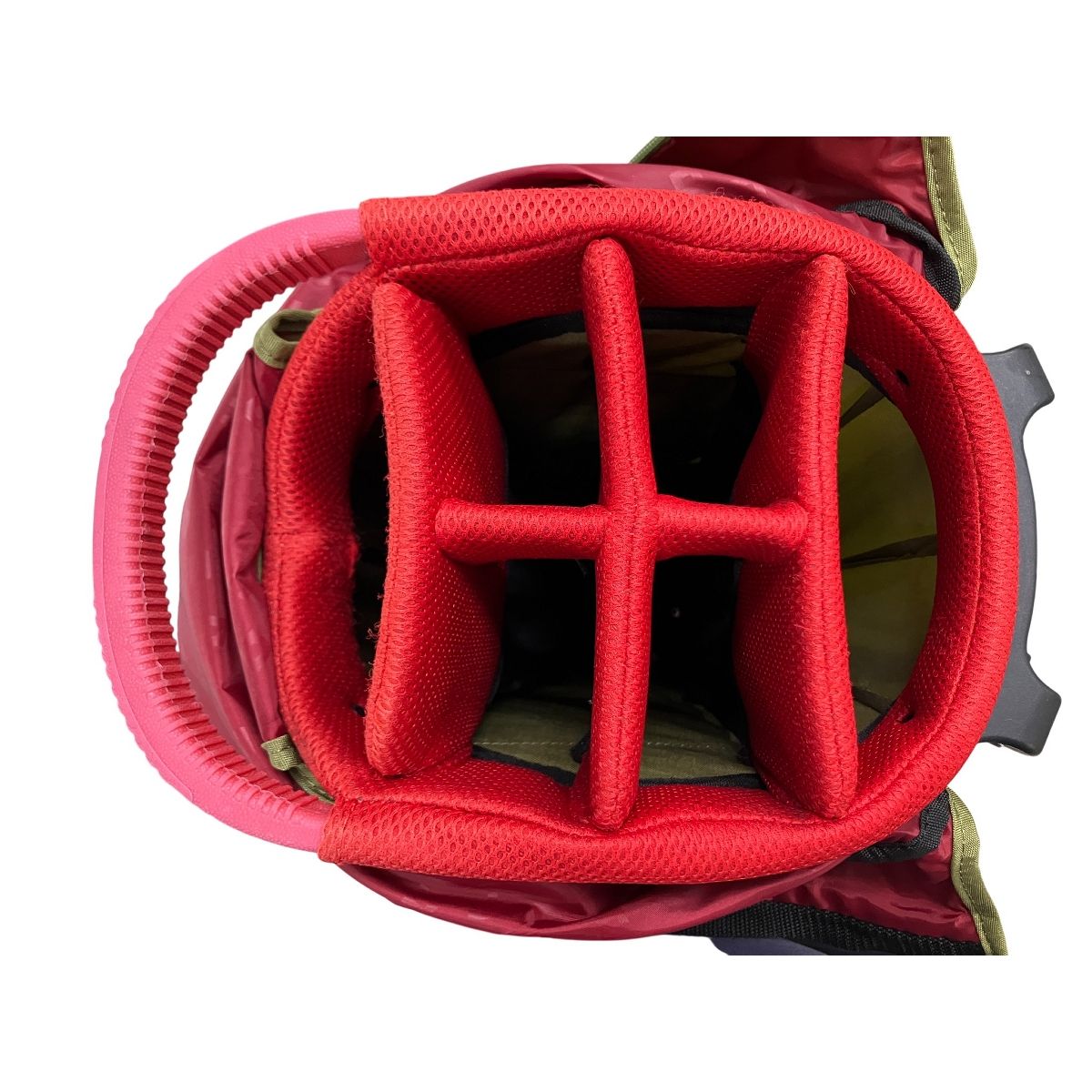 ONOFF OB0317 スタンド式 キャディ バッグ ゴルフ 6分割 オノフ 中古