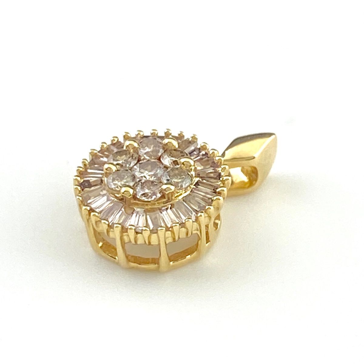 GSTV メレダイヤ ペンダントトップ YG イエローゴールド ペンダント  