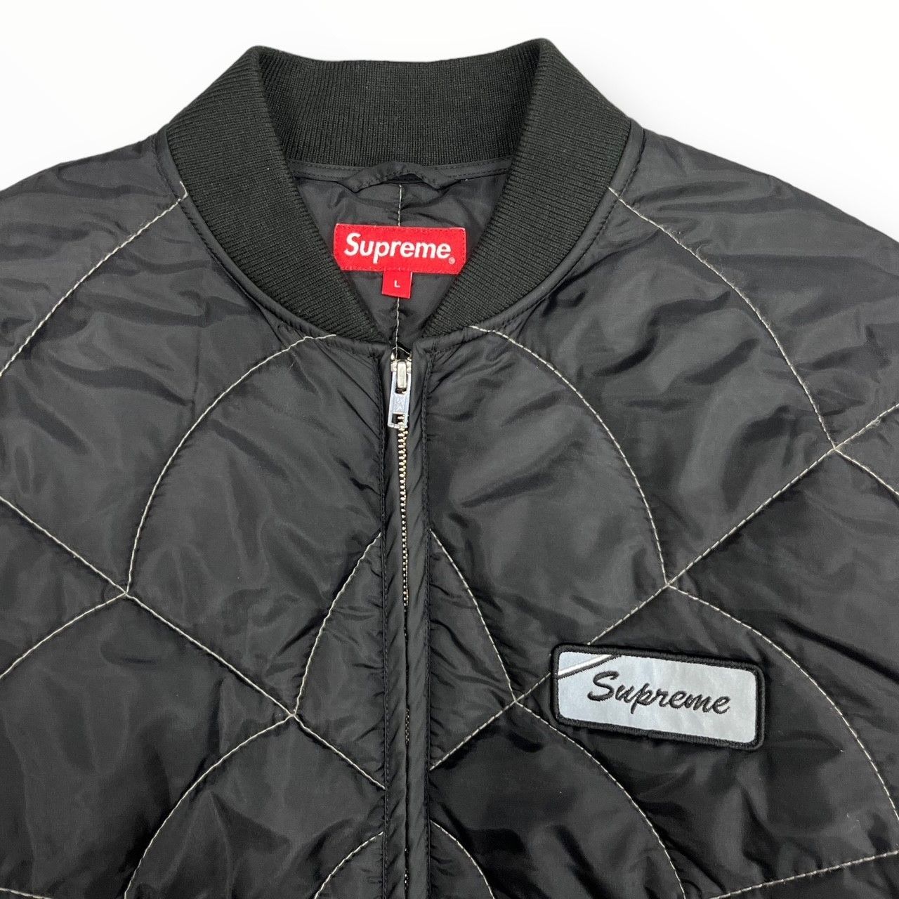 希少 国内正規 Supreme 19AW Spider Web Quilted Work Jacket