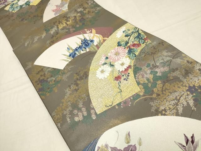 とみや織物　引箔袋帯 黄色い牡丹 とみや織物 引箔袋帯 黄色い牡丹 シルバーウィークSALE