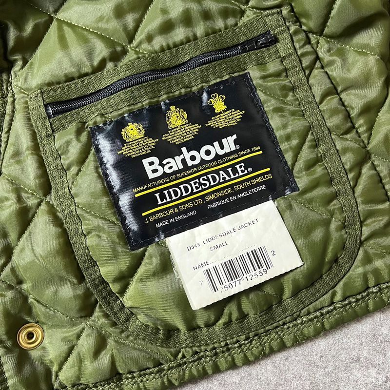 90s 英国製 Barbour LIDDESDALE 中綿 キルティング ジャケット S / 90