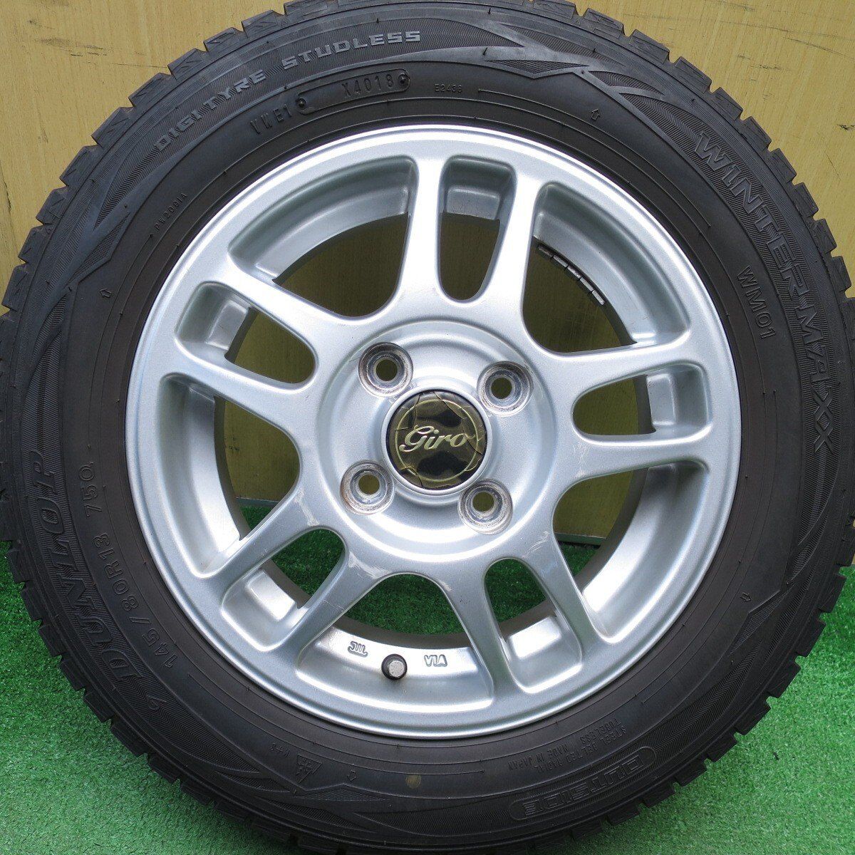 4本価格☆スタッドレス 145/80R13 ダンロップ ウインターマックス WM01 