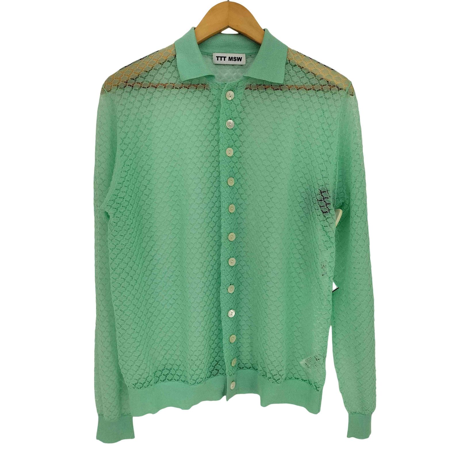 トップス ttt msw 22SS See-Through Knit Cardigan Moore】TTT MSW 22SS Last delivery~Part2~ シースルー＆ドッキング