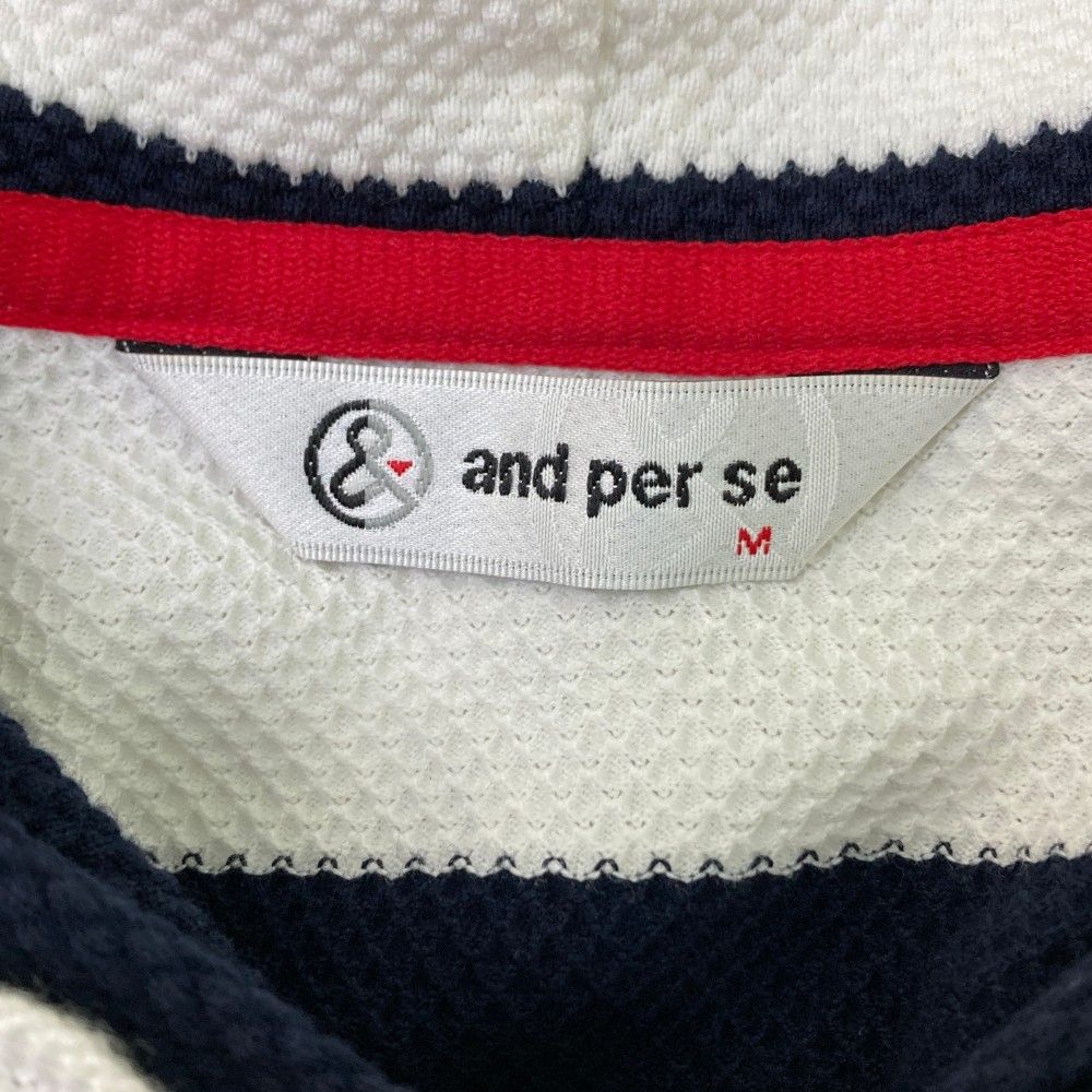 サイズ：M AND PER SE アンパスィ フード付 ジップジャケット