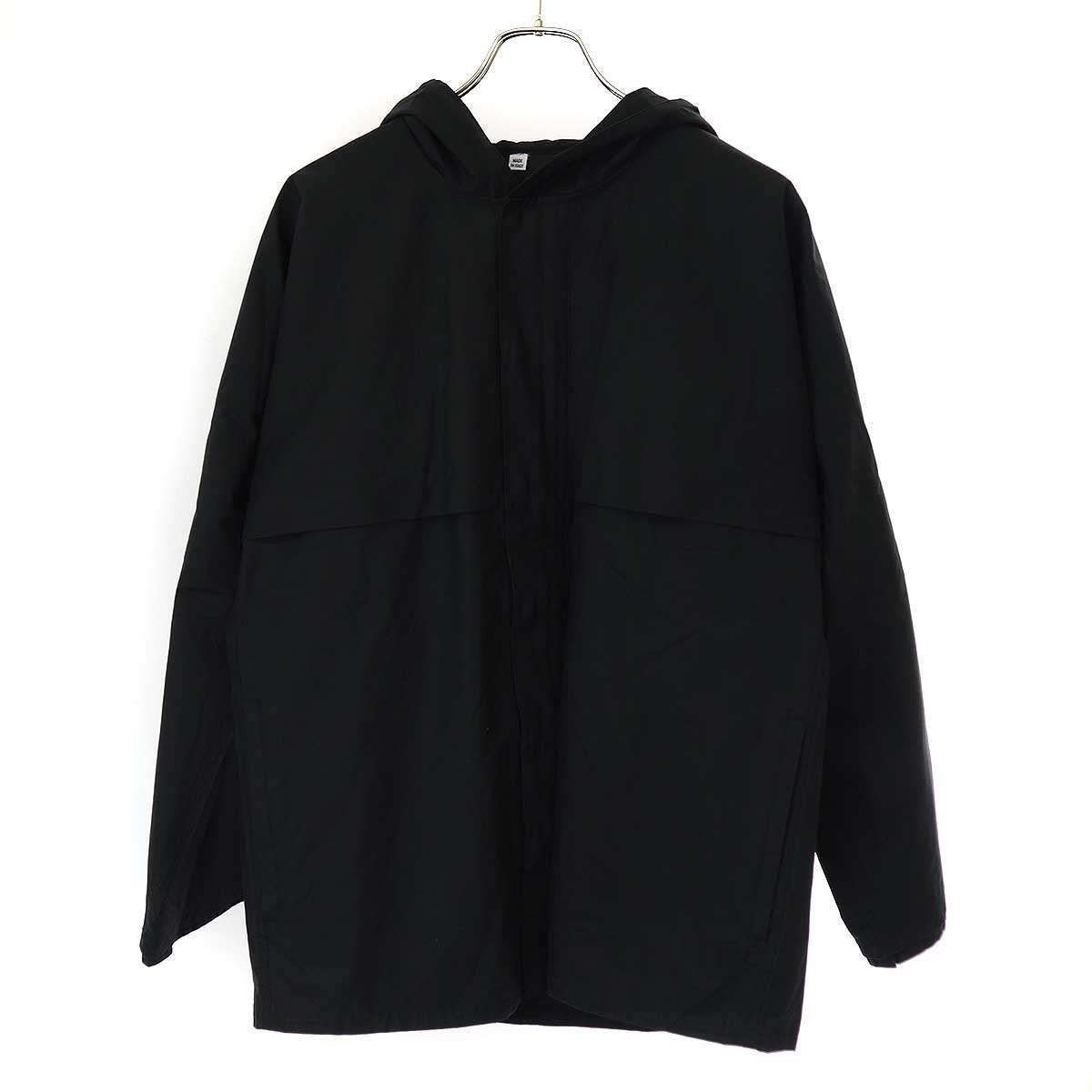 HELMUT LANG ヘルムート ラング Parachute Hoodie ヴィンテージコットンパラシュートパーカー ジャケット  ブラック 44
