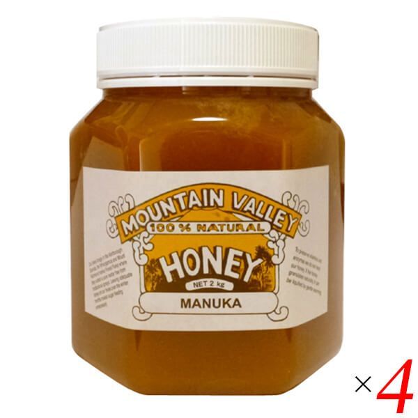 マウンテンバレー マヌーカ蜂蜜 2kg 4個セット マヌカはちみつ マヌカハニー マウンテンバレー マヌーカ蜂蜜 2kg 4個セット マヌカはちみつ マヌカ