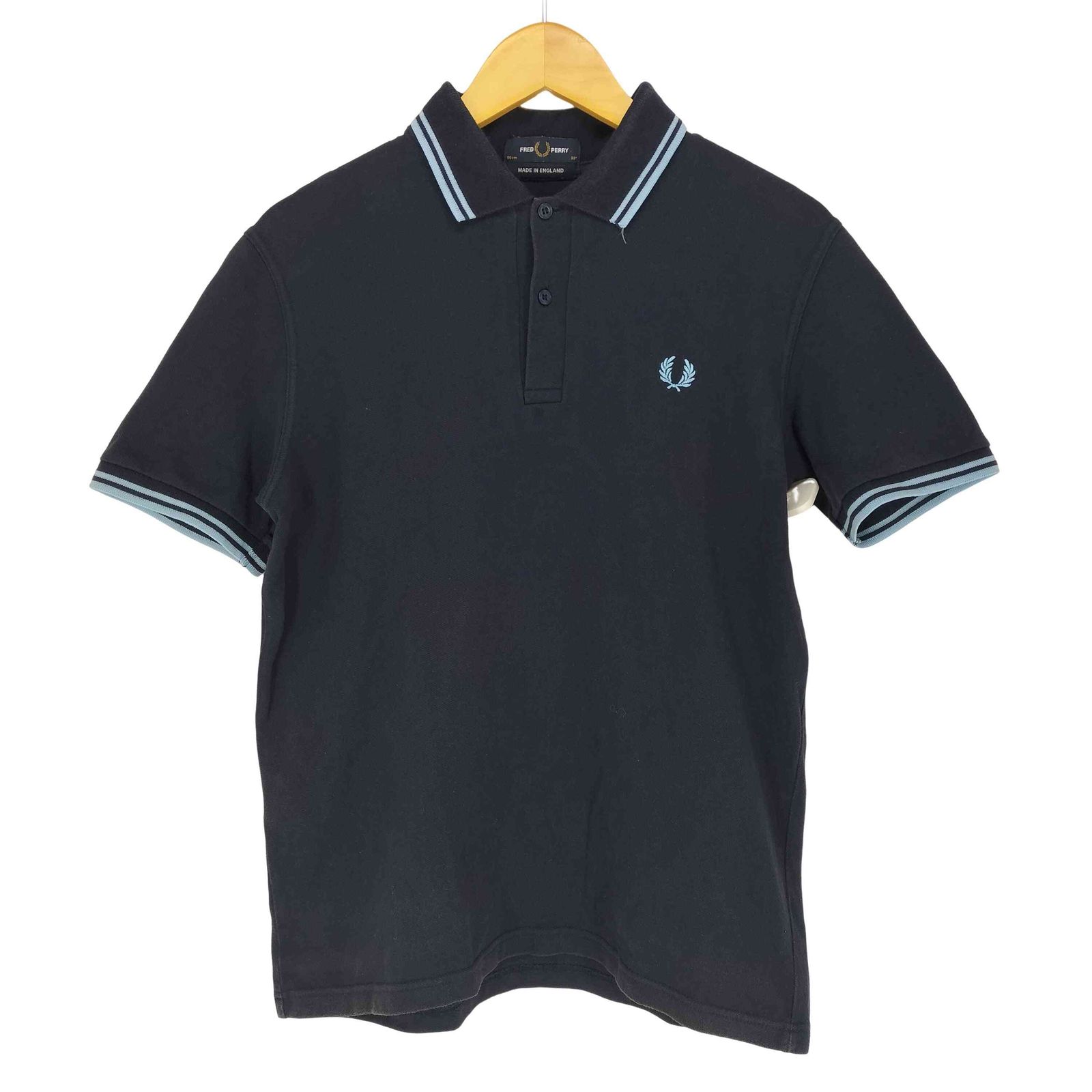 フレッドペリー FRED PERRY MADE IN IN ENGLAND 刺繍ポロシャツ メンズ US：38 