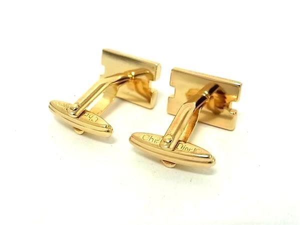 美品✨クリスチャンディオール✨カフスリンクス✨ボタン✨タイタックピン✨ロゴ✨金 Christian Dior □美品□ ChristianDior クリスチャンディオール CD