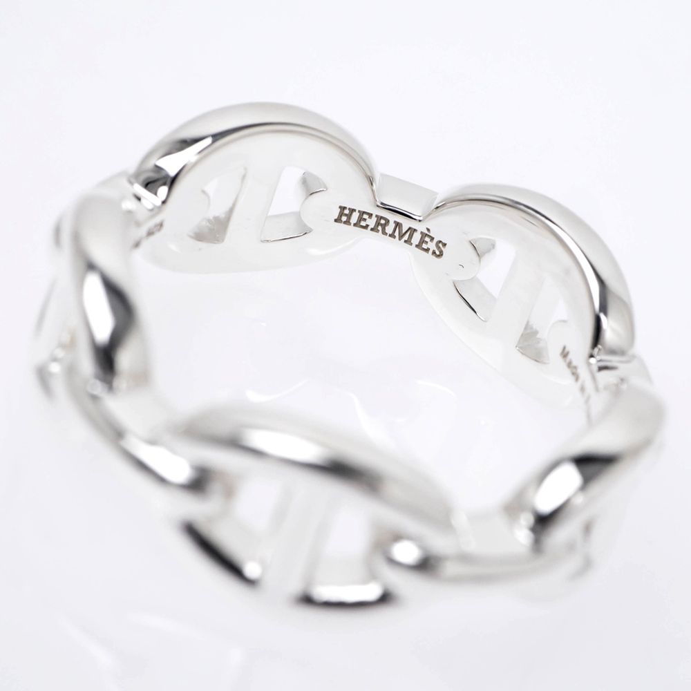 【上品♪】HERMES シェーヌダンクル アンシェネ リング 指輪 PM Hermes ゴールドリング シェーヌダンクル アンシェネPM (HERMES