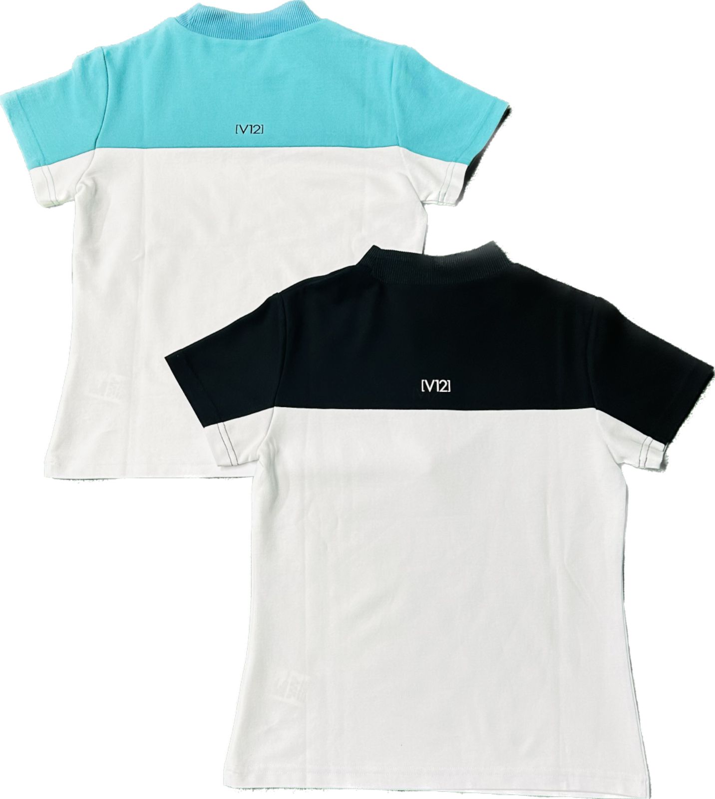 30%OFF】 V12 V-12 ゴルフ レディース V122410-MK04 2TONE MOCK モック