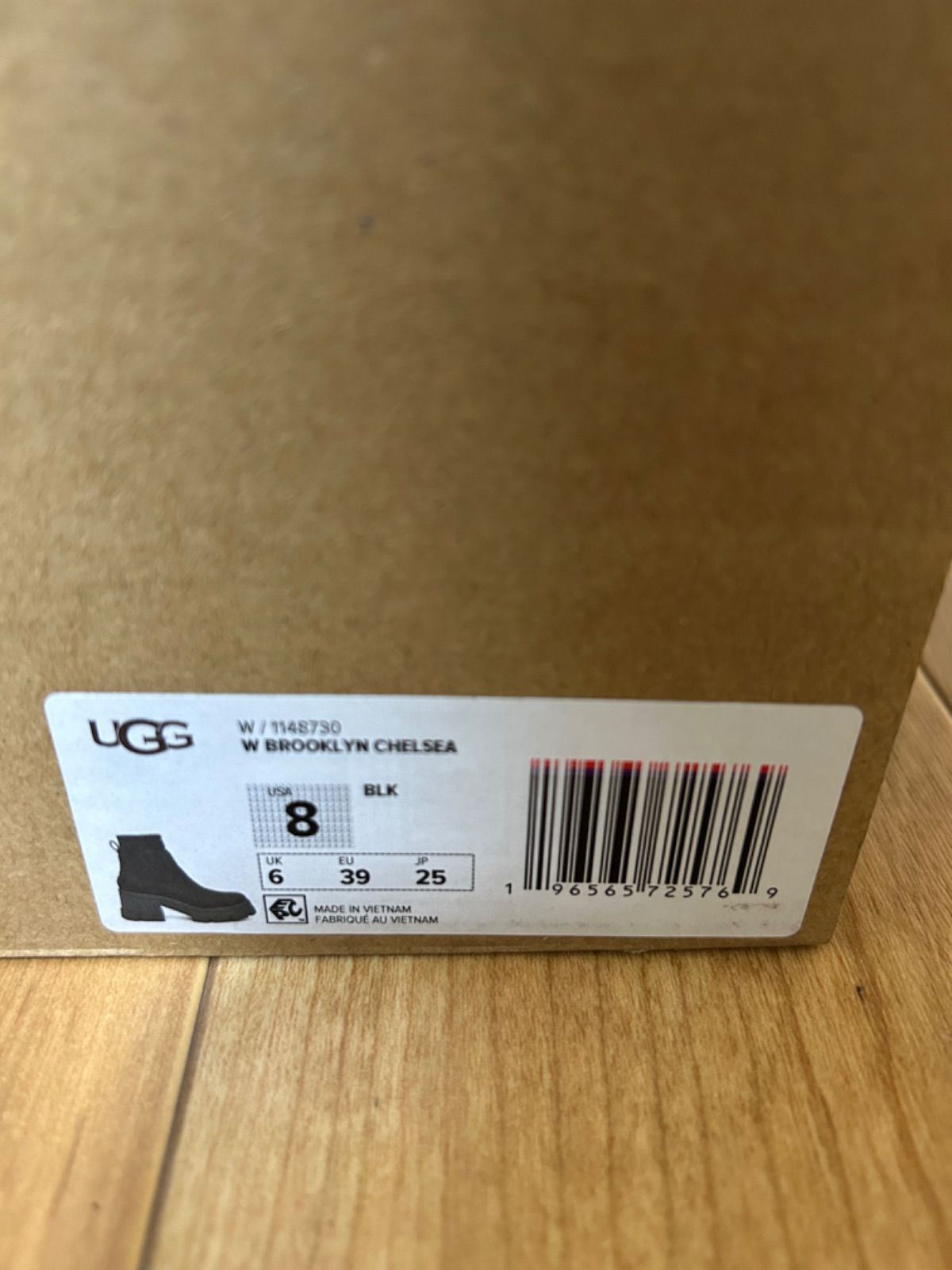 新品 正規品 UGG アグ BROOKLYN CHELSEA ブーツ サイドゴア ブルックリン チェルシー 25cm ブラック