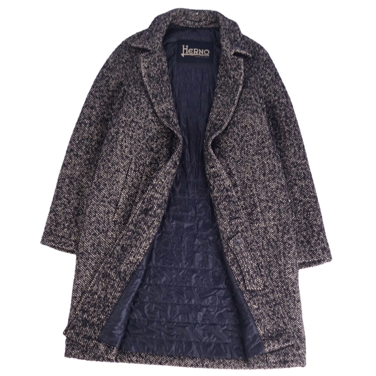 チェスターコート 46 HERNO(へルノ) メンズ 中綿入り チェスターコート