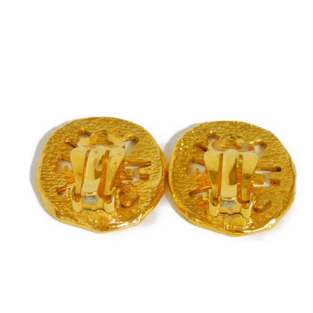 シャネル ロゴ クリップ式イヤリング