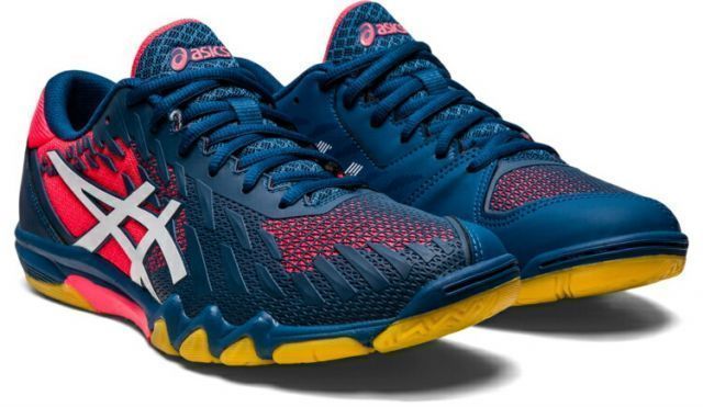 asics アシックス ATTACK BLADELYTE 4 MAKO BLUE/WHITE 24.5 1073A001 406 | スポーツ スポーツ用品 グッズ ツール 雑貨 靴 シューズ 24.5センチ レディース メンズ スタビリティモデル 卓球 青 