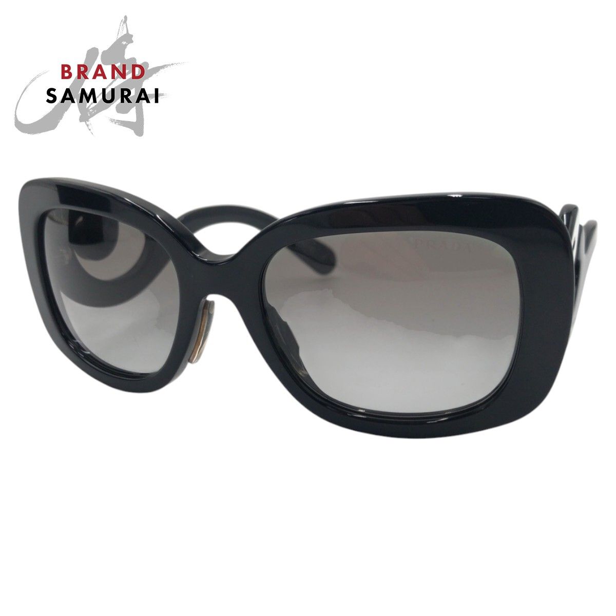 PRADA プラダミニマルバロック サングラス SPR270 美品 PRADA プラダ ミニマル バロック ブラック 黒 プラスチック