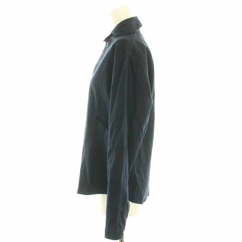 LOLO出品 ロロ LOLO オックスプルオーバーシャツ ブラウス 長袖 S 紺