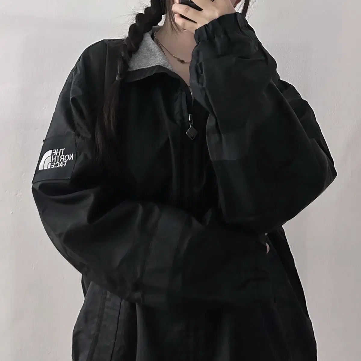 （ L ） THE NORTH FACE(ザノースフェイス) サイドロゴ 黒 ブルゾン