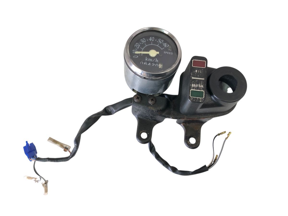 SUZUKI コレダスクランブラー50 LA13A スピードメーター インジケーター ステー セット レストア ＯＨにも 2768-M6302