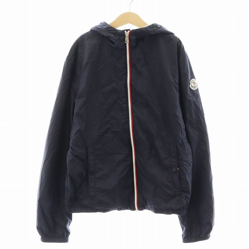 モンクレール MONCLER New Urville レインジャケット パーカー ジップアップ ナイロン 14 紺 ネイビー E19544116805 /AN20