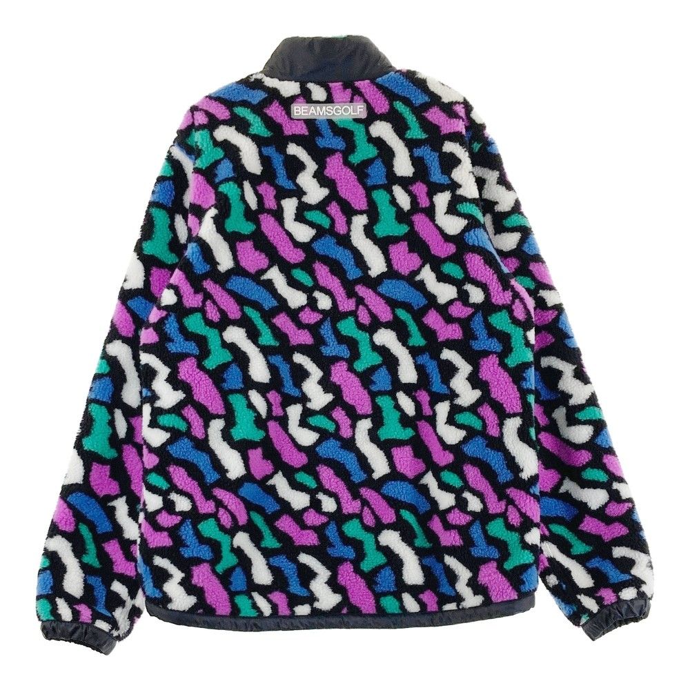 【ビームスゴルフ】美品 ボアジャケット 総柄 Lサイズ レディース ビームス ゴルフ ボアジャケット L 未使用BEAMS GOLF ORANGE LABEL