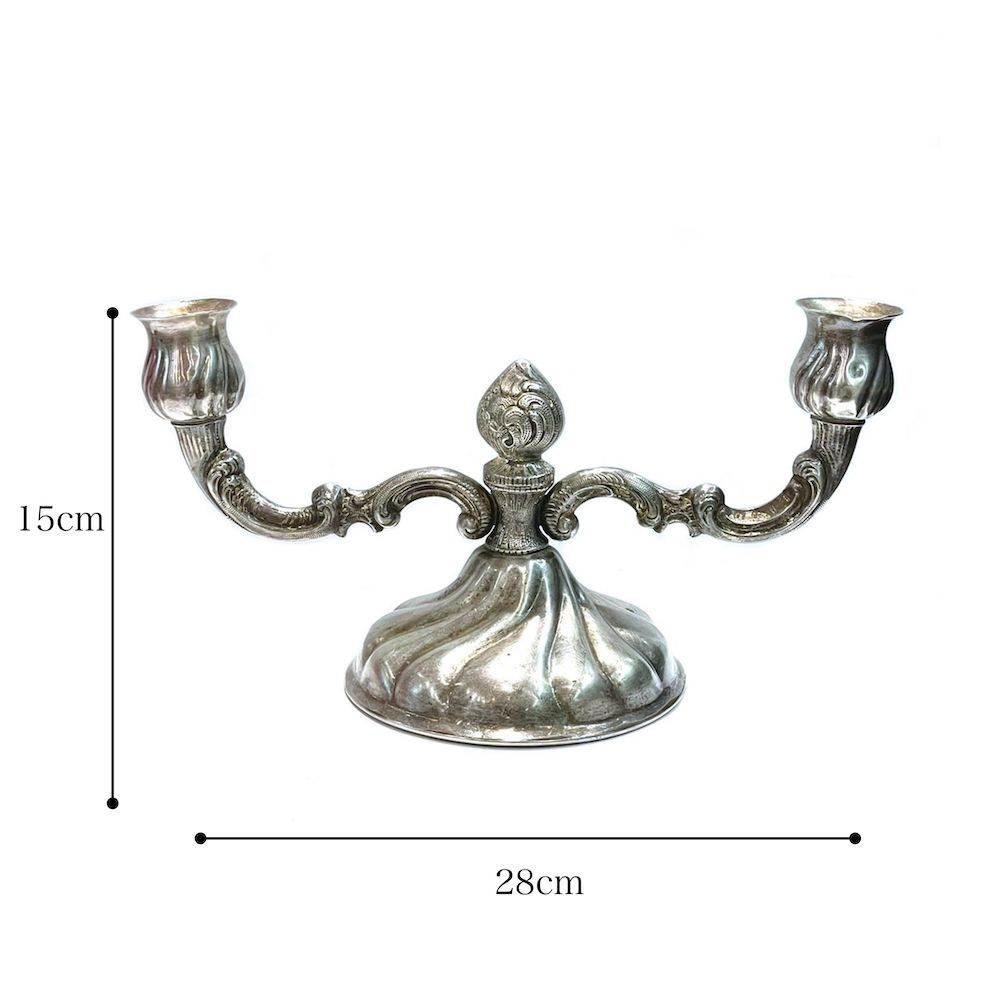 キャンドルスタンド 燭台 洋白 ニッケルシルバーフランス