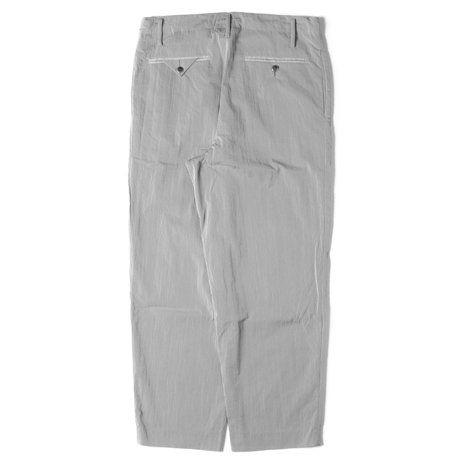 FUMITO GANRYU フミト ガンリュウ パンツ サイズ:1 ウォームアップ ナイロン スラックス パンツ WARMUP SLACK PANTS  FU2-PA-12 ドローストリング グレー 日本製 ブランド ボトムス ズボン - メルカリ