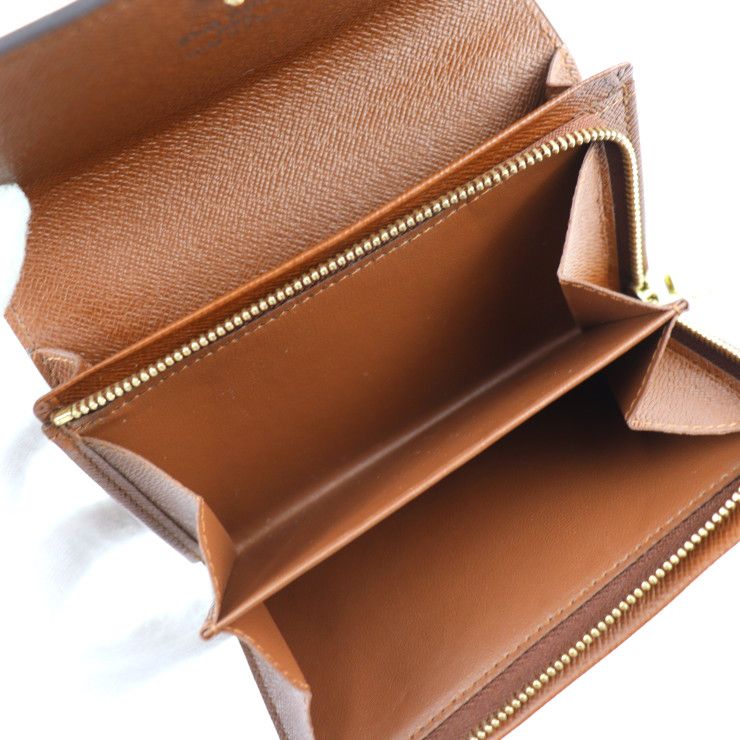 ルイヴィトン モノグラム トレゾール 見易い L字ファスナー 折り財布 本物 