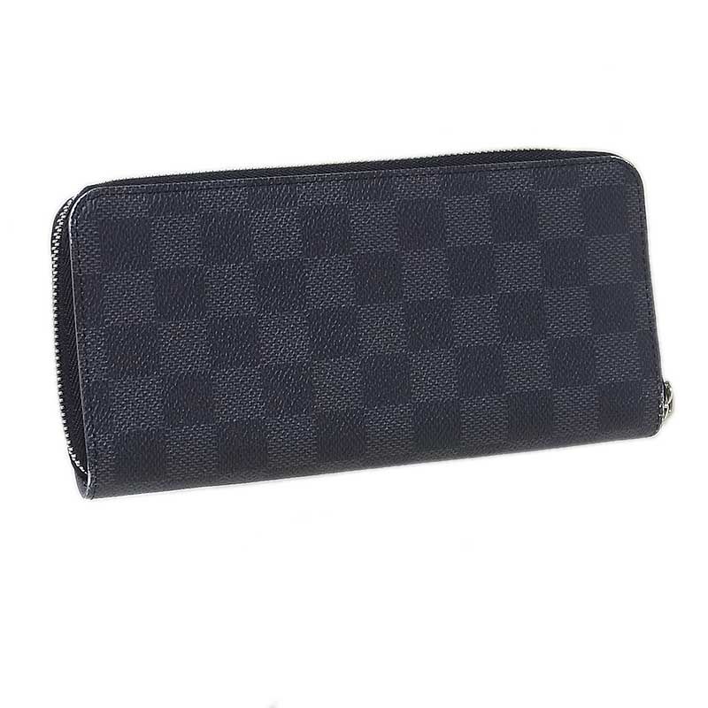 ルイ・ヴィトン LOUIS VUITTON ダミエグラフィット ジッピーウォレット ヴェルティカル N60347 ノワール PVC レディース 長財布  - メルカリ