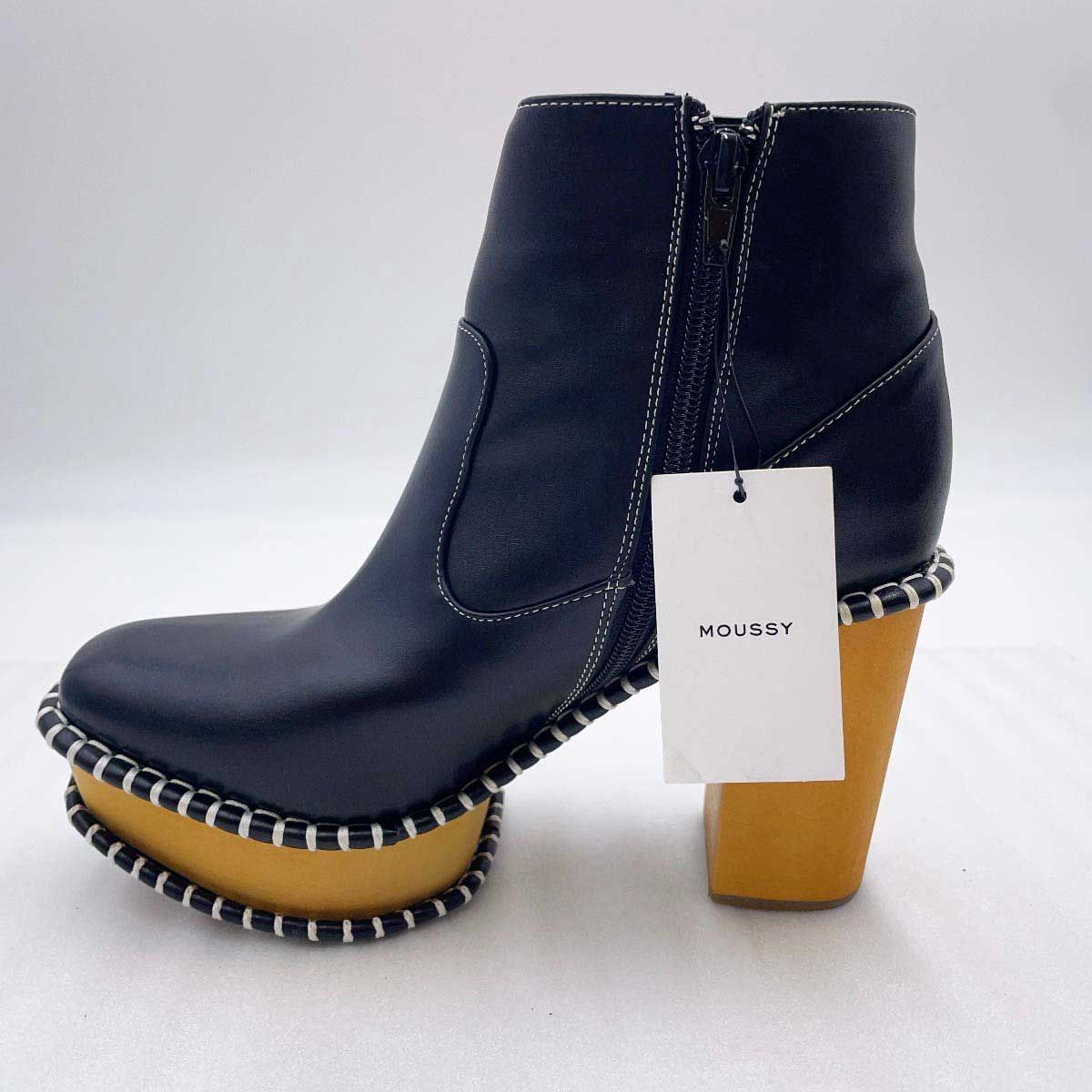 moussy マウジー WOOD SOLE ブーツ MOUSSY WOOD SOLE ブーツ 18 秋冬