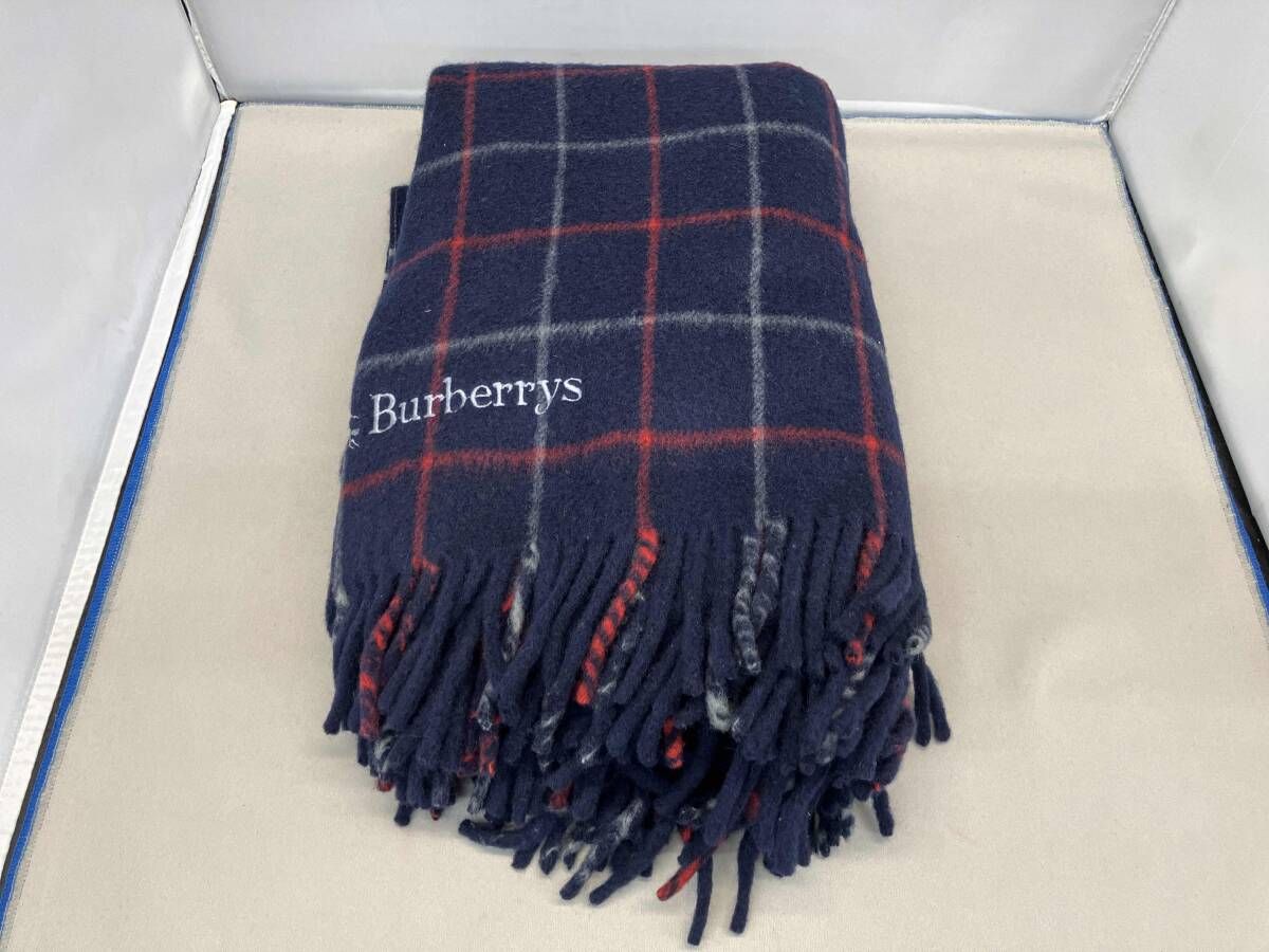 【新品未使用】Burberrys バーバリーズ ウールブランケット ノバチェック 90s BURBERRY バーバリー ノバチェック ウールブランケット ストール