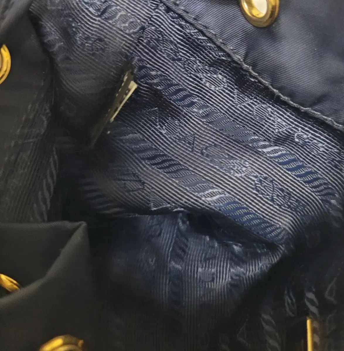 バケットバッグ ネイビー