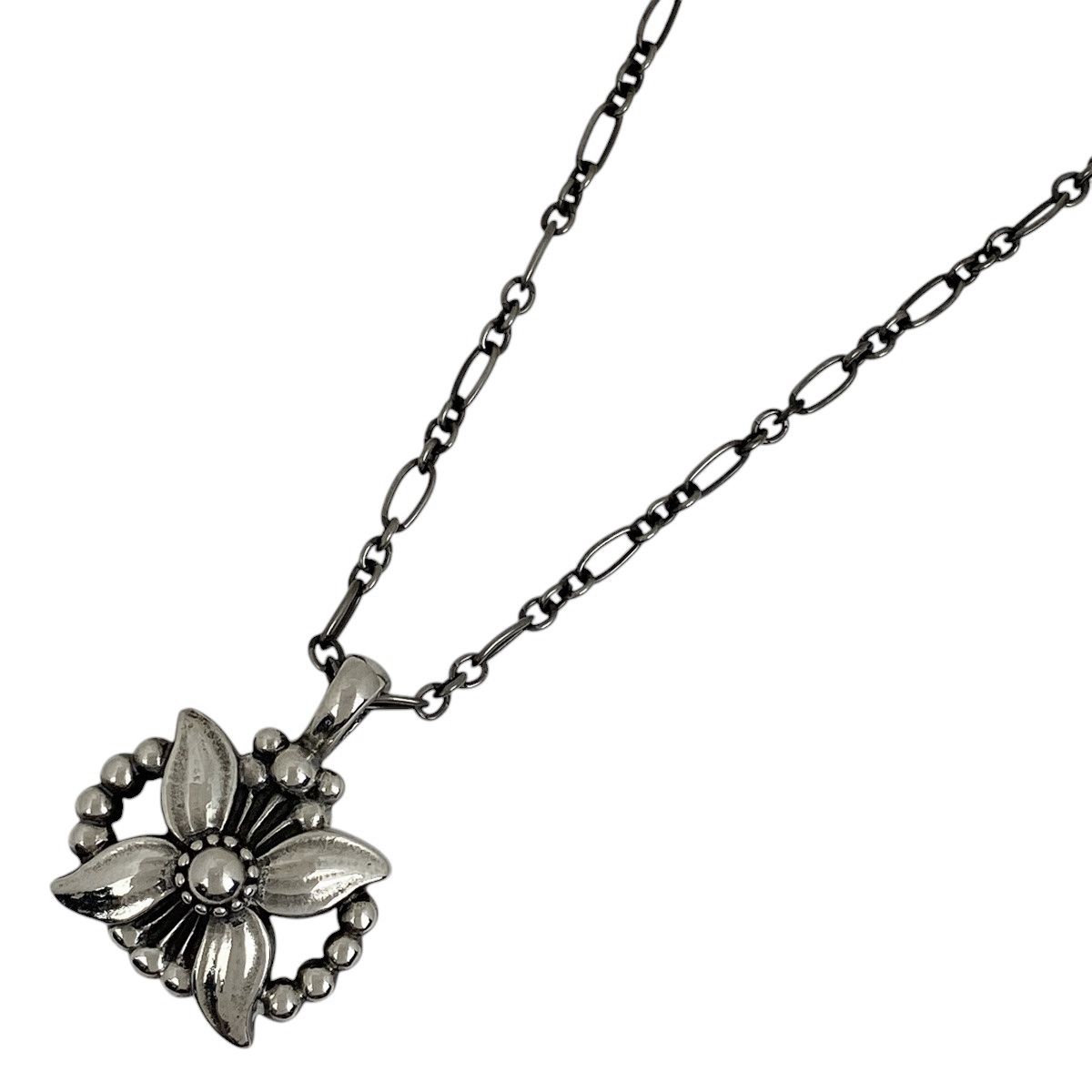 ジョージジェンセン Georg Jensen デザイン ネックレス フラワー